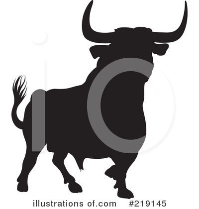 Royalty-Free (RF) Bull Clipart Illustration by dero - Stock Sample #219145