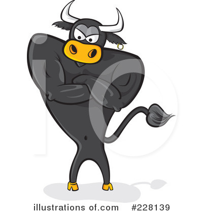 Royalty-Free (RF) Bull Clipart Illustration by Paulo Resende - Stock Sample #228139