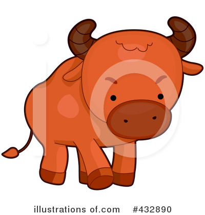 Royalty-Free (RF) Bull Clipart Illustration by BNP Design Studio - Stock Sample #432890