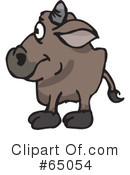 Bull Clipart #65054 by Dennis Holmes Designs