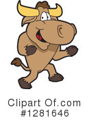 Bull Mascot Clipart #1281646 by Mascot Junction