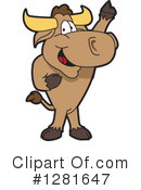 Bull Mascot Clipart #1281647 by Mascot Junction
