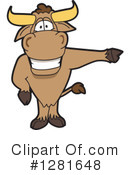 Bull Mascot Clipart #1281648 by Mascot Junction