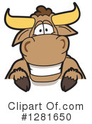 Bull Mascot Clipart #1281650 by Mascot Junction