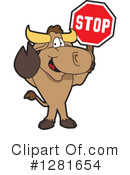 Bull Mascot Clipart #1281654 by Mascot Junction
