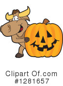 Bull Mascot Clipart #1281657 by Mascot Junction