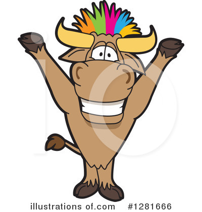 Bull Mascot Clipart #1281666 by Toons4Biz
