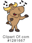 Bull Mascot Clipart #1281667 by Mascot Junction