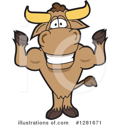 Bull Mascot Clipart #1281671 by Toons4Biz