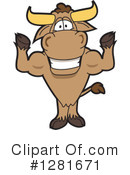 Bull Mascot Clipart #1281671 by Mascot Junction