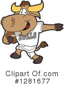 Bull Mascot Clipart #1281677 by Mascot Junction
