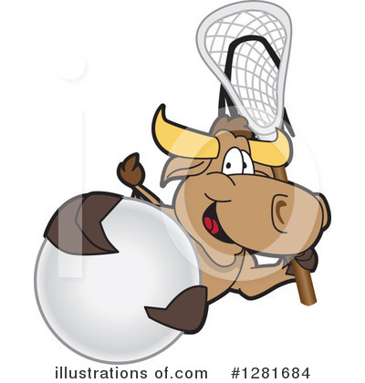 Royalty-Free (RF) Bull Mascot Clipart Illustration by Mascot Junction - Stock Sample #1281684