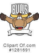 Bull Mascot Clipart #1281691 by Mascot Junction