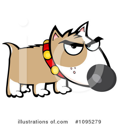 Royalty-Free (RF) Bull Terrier Clipart Illustration by Hit Toon - Stock Sample #1095279