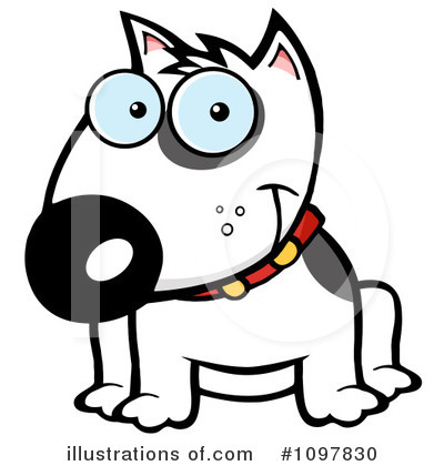 Royalty-Free (RF) Bull Terrier Clipart Illustration by Hit Toon - Stock Sample #1097830