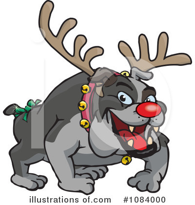Royalty-Free (RF) Bulldog Clipart Illustration by Dennis Holmes Designs - Stock Sample #1084000