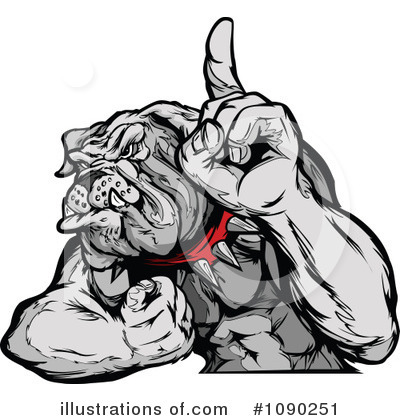 Royalty-Free (RF) Bulldog Clipart Illustration by Chromaco - Stock Sample #1090251