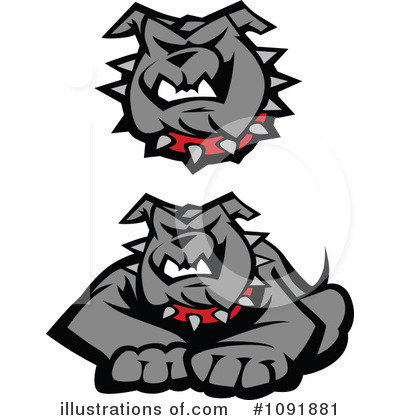 Royalty-Free (RF) Bulldog Clipart Illustration by Chromaco - Stock Sample #1091881