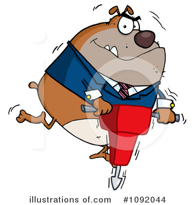 Royalty-Free (RF) Bulldog Clipart Illustration by Hit Toon - Stock Sample #1092044