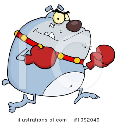 Royalty-Free (RF) Bulldog Clipart Illustration by Hit Toon - Stock Sample #1092049