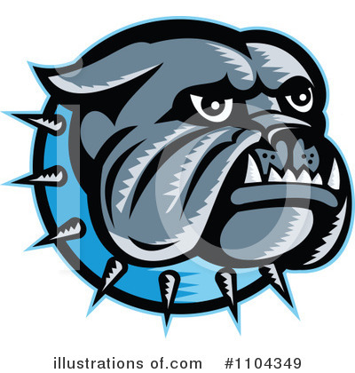 Royalty-Free (RF) Bulldog Clipart Illustration by patrimonio - Stock Sample #1104349