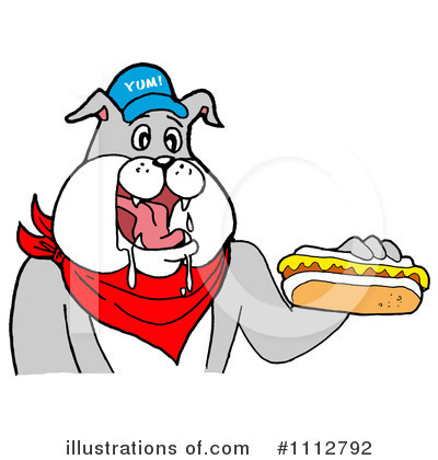 Hot Dog Clipart #1112792 by LaffToon