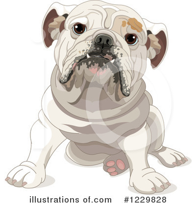 Bulldog Clipart #1229828 by Pushkin