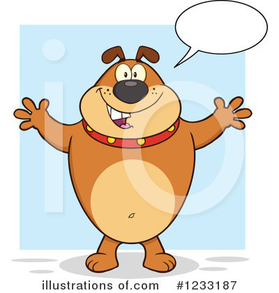 Royalty-Free (RF) Bulldog Clipart Illustration by Hit Toon - Stock Sample #1233187