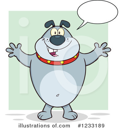 Royalty-Free (RF) Bulldog Clipart Illustration by Hit Toon - Stock Sample #1233189
