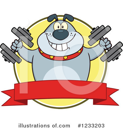 Royalty-Free (RF) Bulldog Clipart Illustration by Hit Toon - Stock Sample #1233203