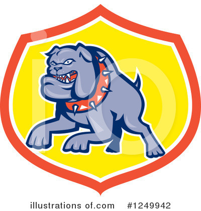 Royalty-Free (RF) Bulldog Clipart Illustration by patrimonio - Stock Sample #1249942