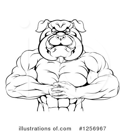 Bulldog Clipart #1256967 by AtStockIllustration