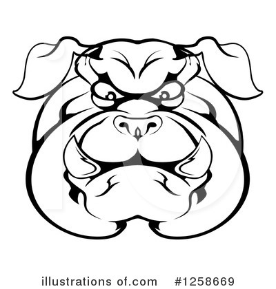 Royalty-Free (RF) Bulldog Clipart Illustration by AtStockIllustration - Stock Sample #1258669