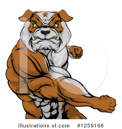 Bulldog Clipart #1259166 by AtStockIllustration