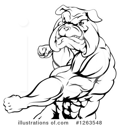 Royalty-Free (RF) Bulldog Clipart Illustration by AtStockIllustration - Stock Sample #1263548