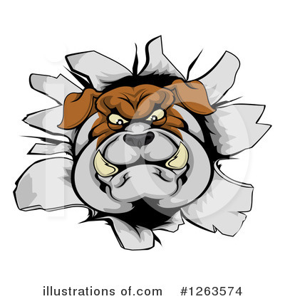 Bulldog Clipart #1263574 by AtStockIllustration