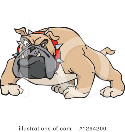 Royalty-Free (RF) Bulldog Clipart Illustration by Dennis Holmes Designs - Stock Sample #1264200