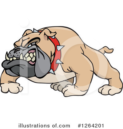 Royalty-Free (RF) Bulldog Clipart Illustration by Dennis Holmes Designs - Stock Sample #1264201