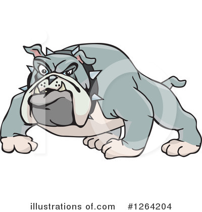 Royalty-Free (RF) Bulldog Clipart Illustration by Dennis Holmes Designs - Stock Sample #1264204