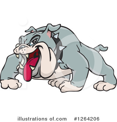 Royalty-Free (RF) Bulldog Clipart Illustration by Dennis Holmes Designs - Stock Sample #1264206
