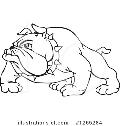 Royalty-Free (RF) Bulldog Clipart Illustration by Dennis Holmes Designs - Stock Sample #1265284