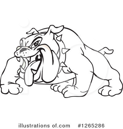 Royalty-Free (RF) Bulldog Clipart Illustration by Dennis Holmes Designs - Stock Sample #1265286
