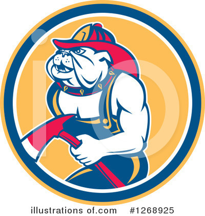 Royalty-Free (RF) Bulldog Clipart Illustration by patrimonio - Stock Sample #1268925