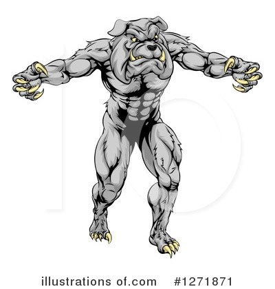 Royalty-Free (RF) Bulldog Clipart Illustration by AtStockIllustration - Stock Sample #1271871