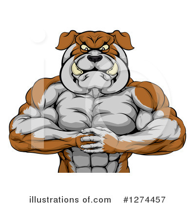 Royalty-Free (RF) Bulldog Clipart Illustration by AtStockIllustration - Stock Sample #1274457