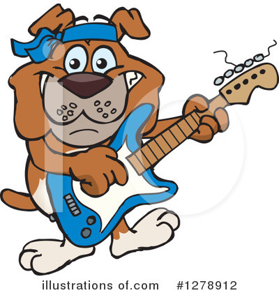 Royalty-Free (RF) Bulldog Clipart Illustration by Dennis Holmes Designs - Stock Sample #1278912