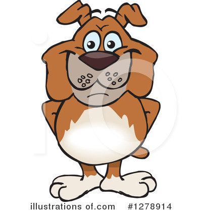 Royalty-Free (RF) Bulldog Clipart Illustration by Dennis Holmes Designs - Stock Sample #1278914
