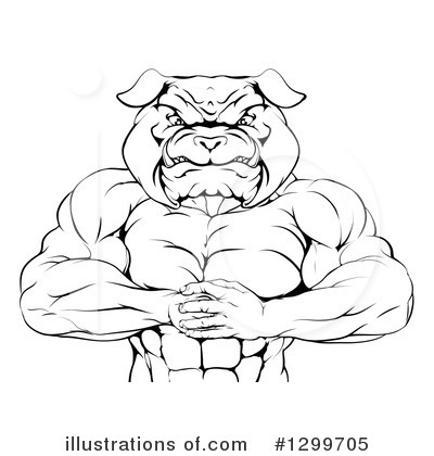 Royalty-Free (RF) Bulldog Clipart Illustration by AtStockIllustration - Stock Sample #1299705