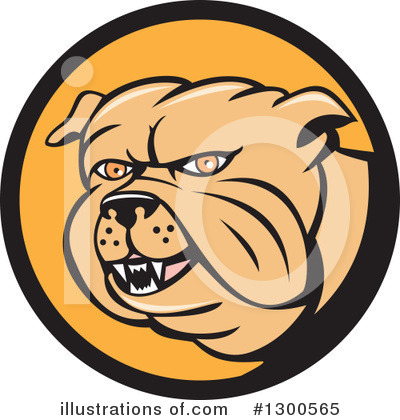 Royalty-Free (RF) Bulldog Clipart Illustration by patrimonio - Stock Sample #1300565