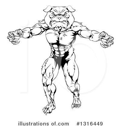 Bulldog Clipart #1316449 by AtStockIllustration
